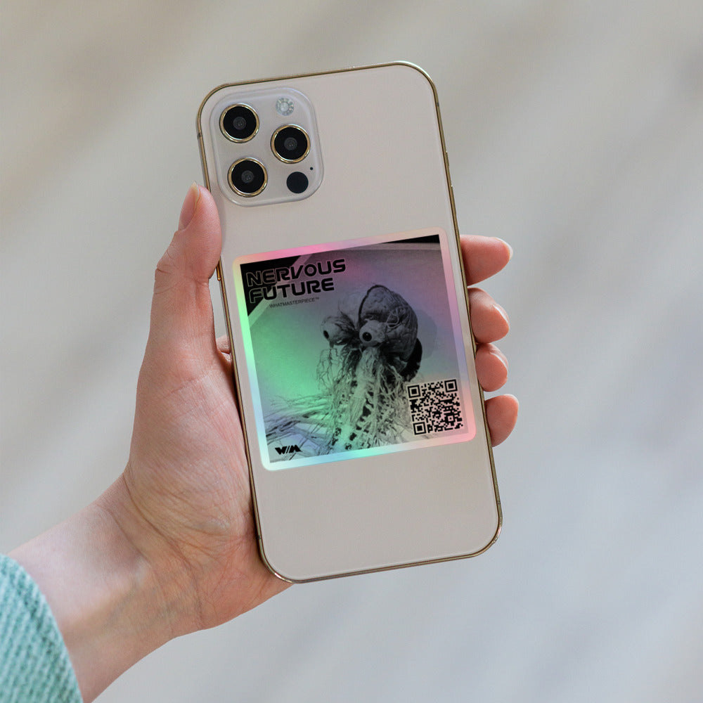 NERVOUS FUTURE HOLOGRAPHIC STICKER